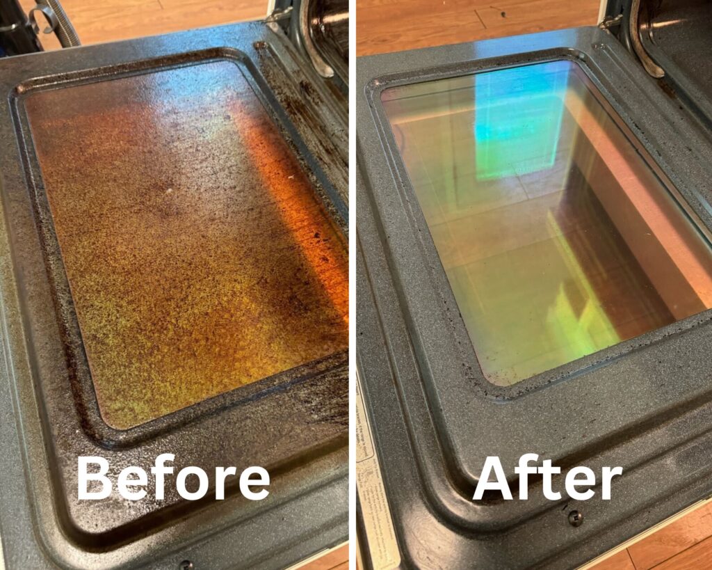 Cleaning before and after