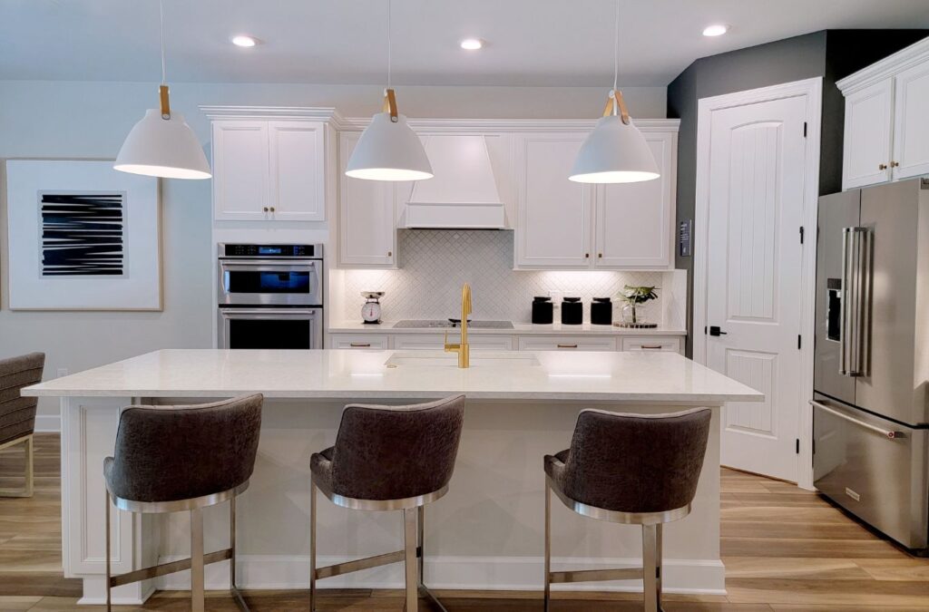 A Swept Up Cleaning Co team member revitalizing a kitchen in Carrollton, TX, showing the value of local, professional cleaning services.
