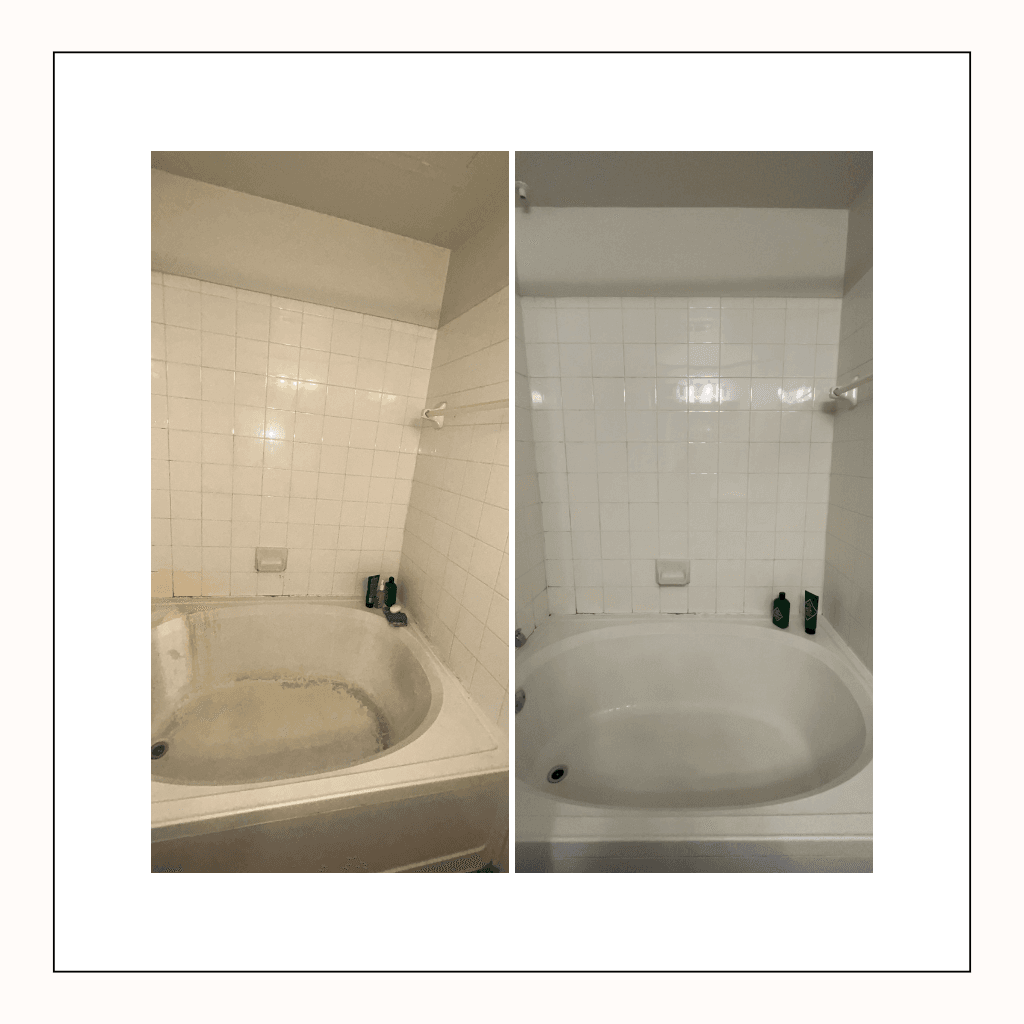 Before and after cleaning comparison