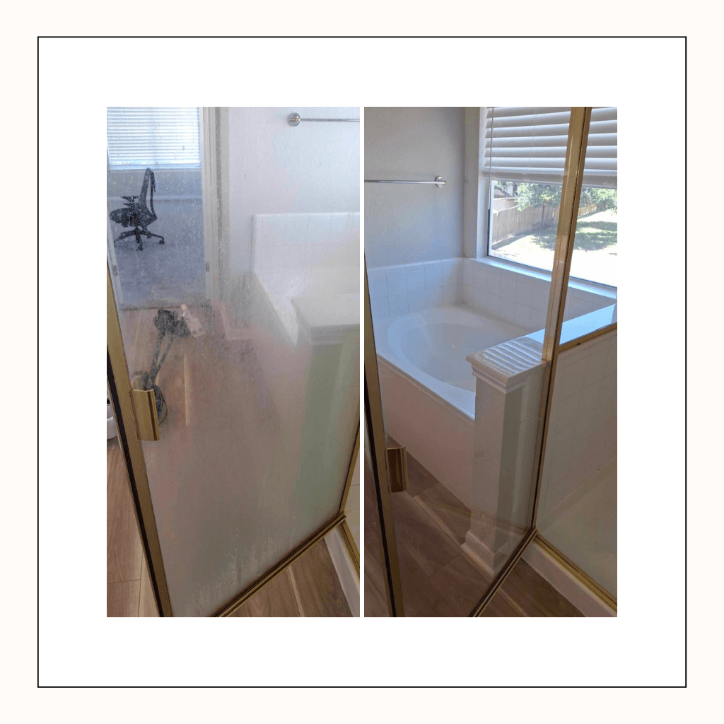 Before and after cleaning comparison