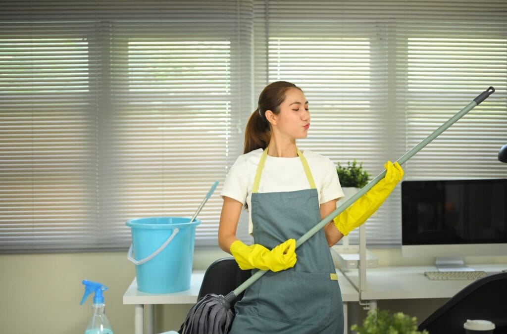 Swept Up Cleaning Co expert completing residential cleaning in Driftwood, TX with precision and dependable service. Residential Cleaning Near Me.